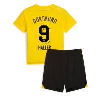 Koszulka piłkarska Borussia Dortmund Sebastien Haller #9 Strój Domowy dla dzieci 2023-24 tanio Krótki Rękaw (+ Krótkie spodenki)